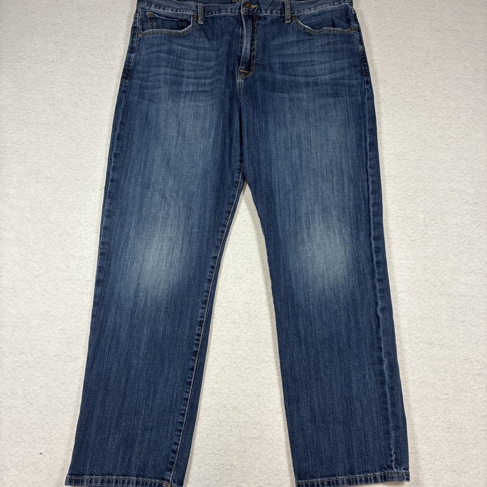 Lucky Brand 429 Classic Straight Mens 40x32 Blue Denim Jeans Cotton Blend Preppy